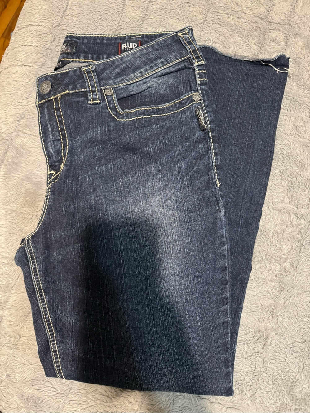 Silver Jeans Indigo Slim Boot Womens Jeans with Contrast Stitching